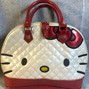2012 Loungefly x Sanrio Hello Kitty Large Domed Shoulder Bowler Bag 14x12x7”